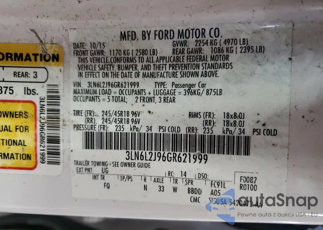 3LN6L2J96GR621999: 70675655