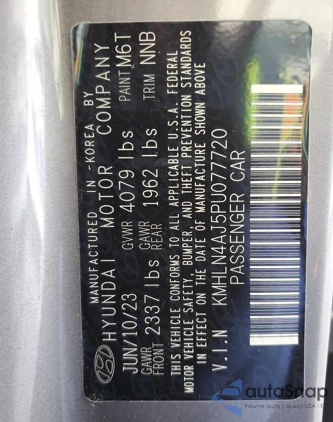 KMHLN4AJ5PU077720: 68735225