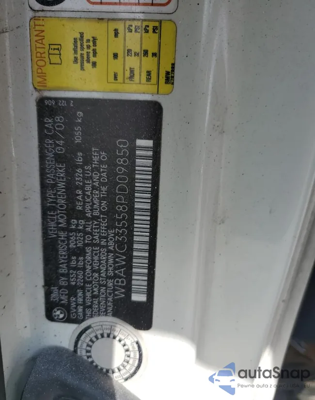 WBAWC33558PD09850: 71015535