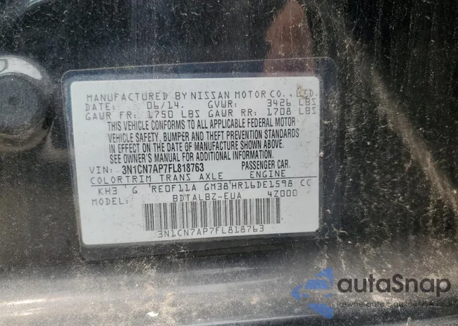 3N1CN7AP7FL818763: 67125725