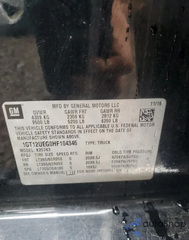 1GT12UEG0HF104346: 69373025