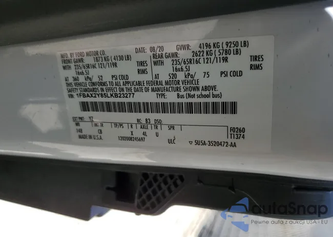 1FBAX2Y85LKB23277: 69502785