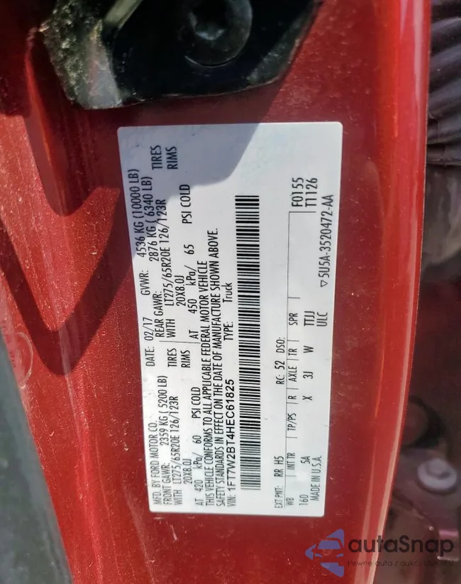 1FT7W2BT4HEC61825: 68675985