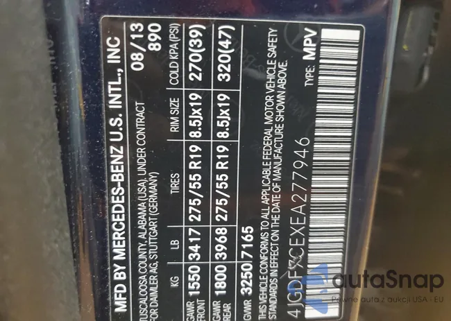 4JGDF7CEXEA277946: 70807155