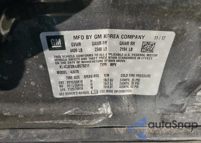 KL4CJESB4JB579211: 70232585