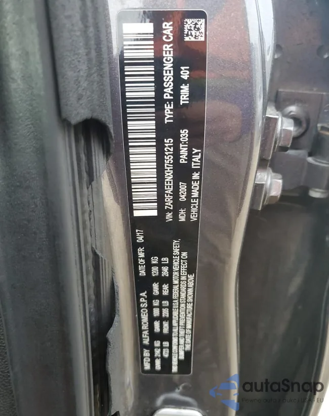 ZARFAEENXH7551215: 69035465