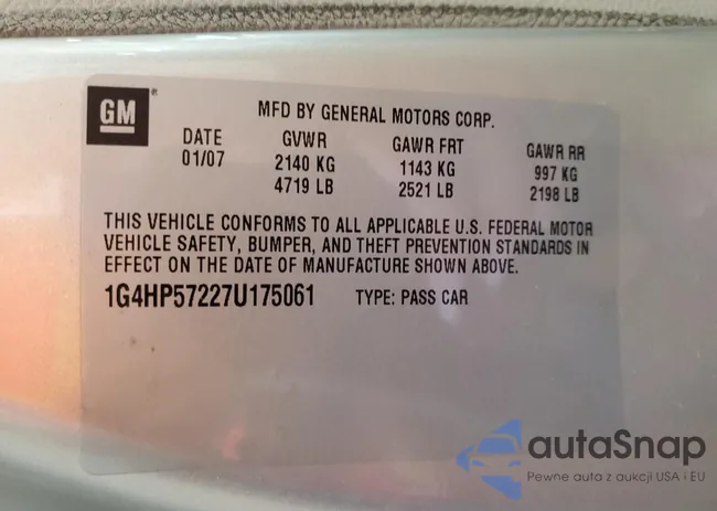 1G4HP57227U175061: 69819035