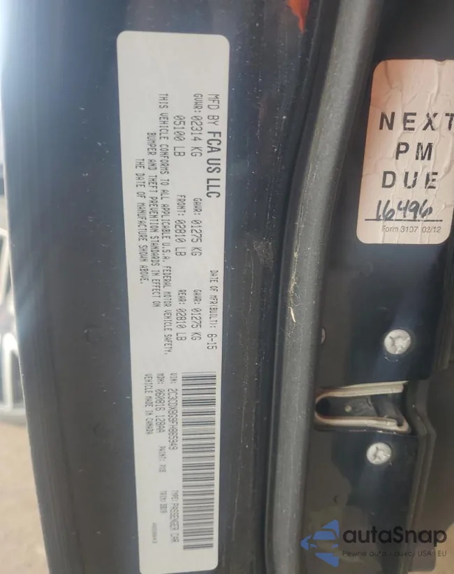 2C3CDXBG9FH865949: 68121055