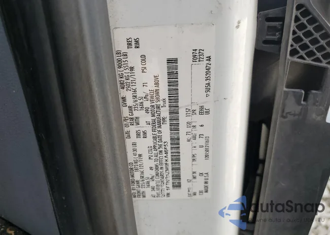 1FTNR1ZM0FKA46853: 68884805