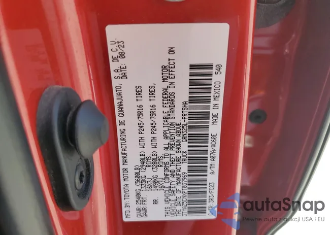 3TYAZ5CNXPT037969: 90116075