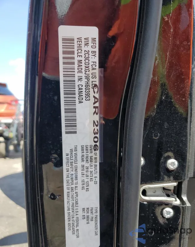 2C3CDXGJ9PH603953: 68865135