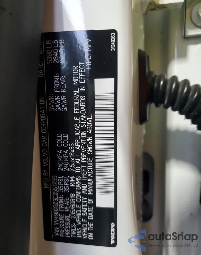 YV4902DZ3E2551799: 67396745