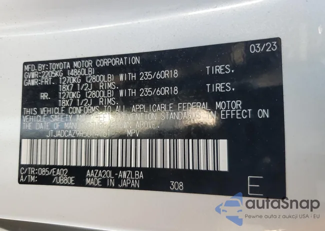 JTJADCAZ9R5014161: 66552515