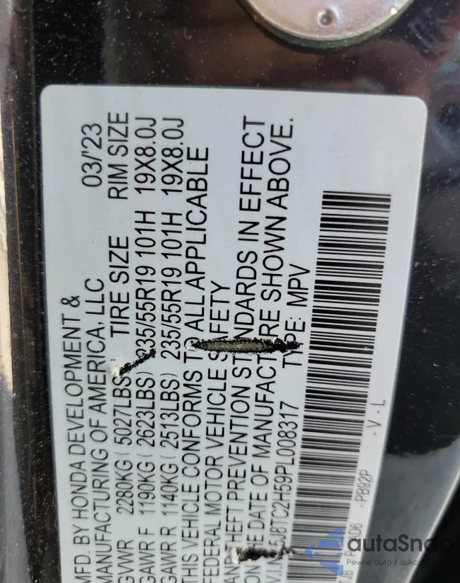 5J8TC2H59PL008317: 68841924