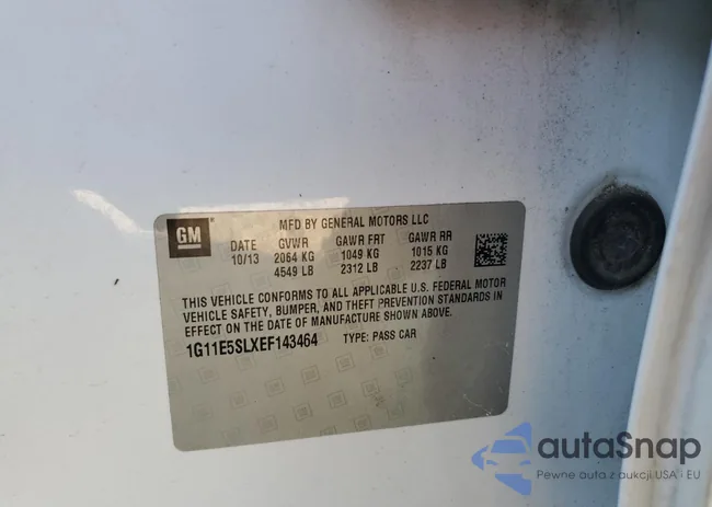 1G11E5SLXEF143464: 61825215