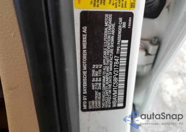 WBAVM1C58FV317847: 73517554