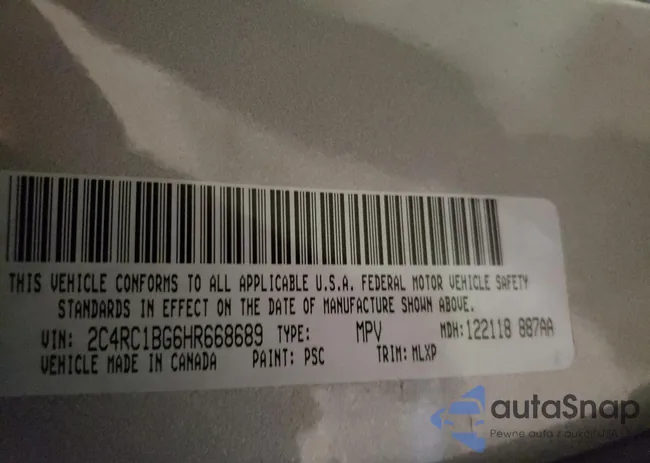 2C4RC1BG6HR668689: 72985514