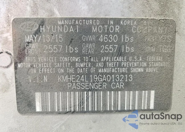 KMHE24L19GA013213: 72824364