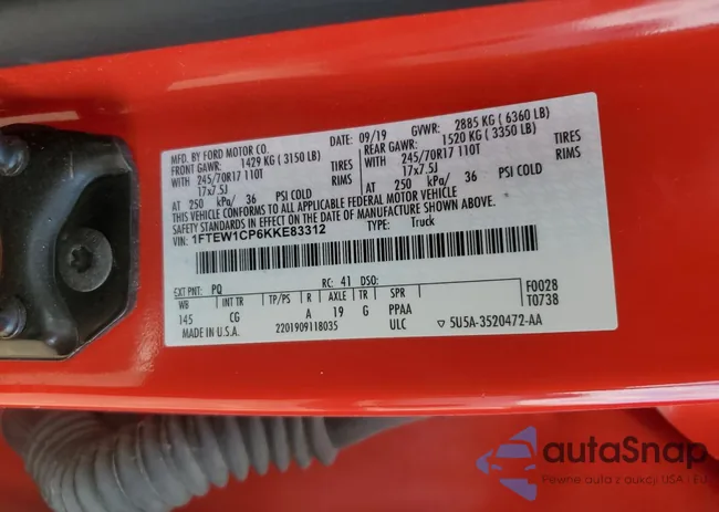 1FTEW1CP6KKE83312: 73761944