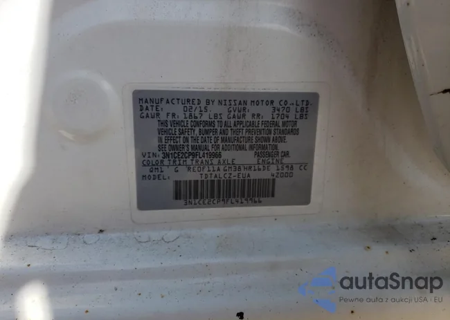 3N1CE2CP9FL419966: 72801084