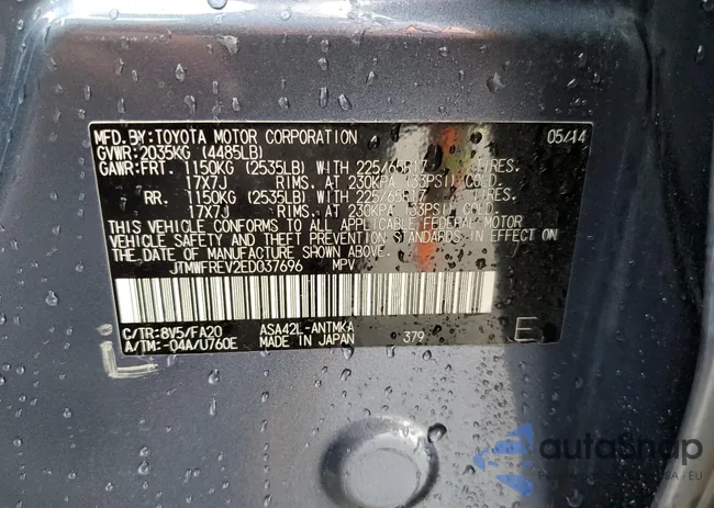 JTMWFREV2ED037696: 76360544