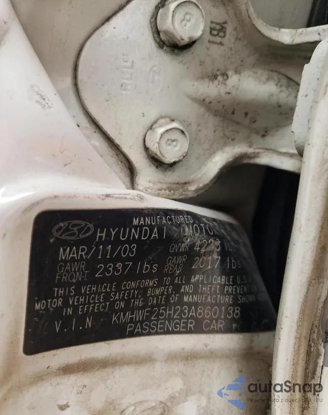 KMHWF25H23A860138: 88088925