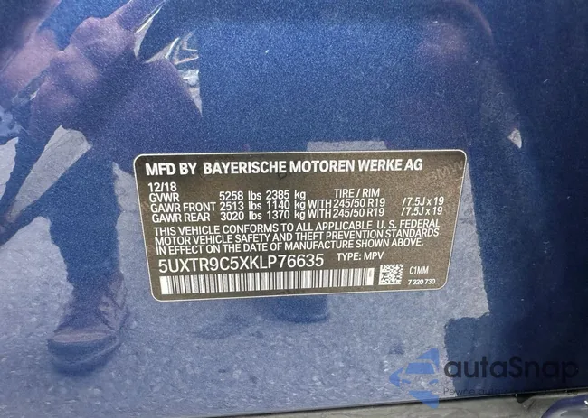 5UXTR9C5XKLP76635: 72034465