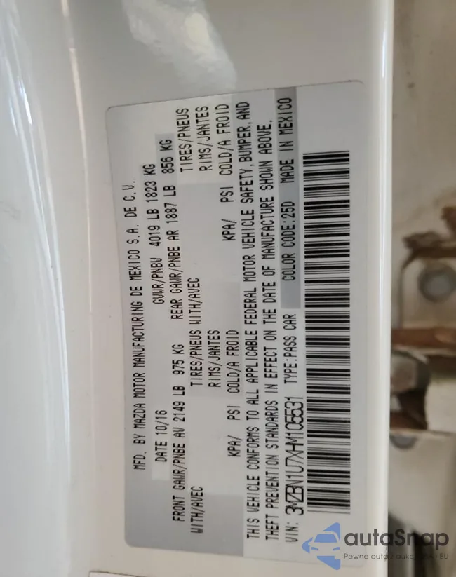 3MZBN1U7XHM105531: 81578455