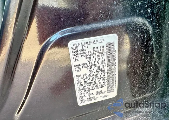 JN8AS5MV8CW354467: 81529275