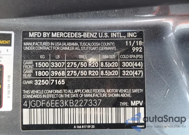 4JGDF6EE3KB227337: 81644945