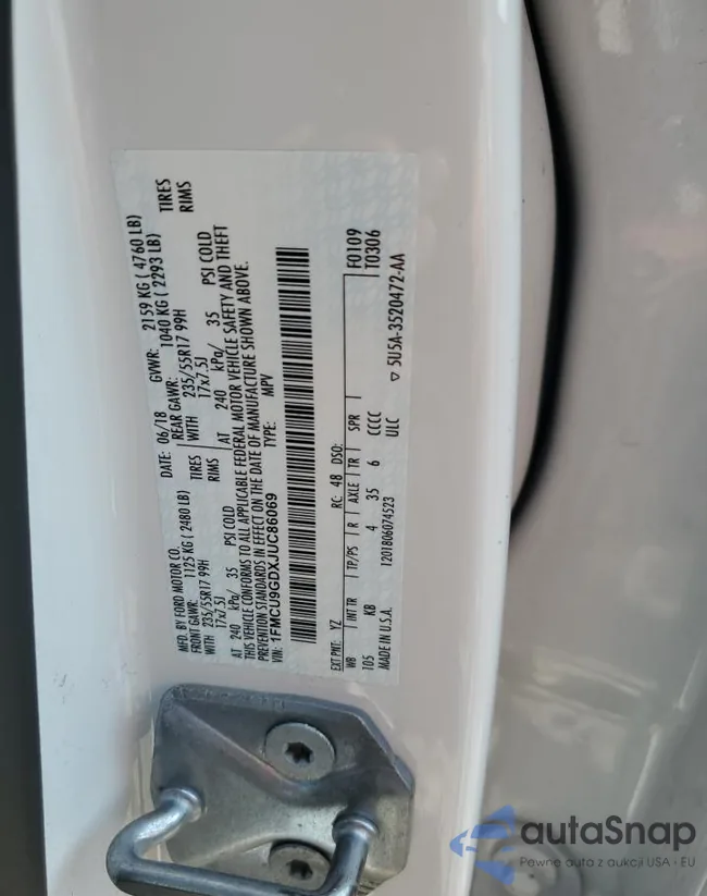 1FMCU9GDXJUC86069: 71158375