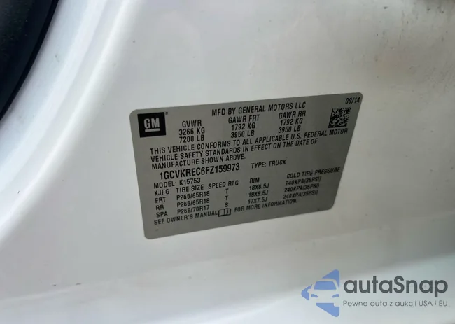 1GCVKREC6FZ159973: 84707985