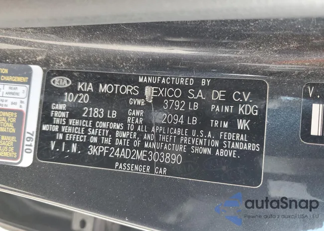 3KPF24AD2ME303890: 71496445