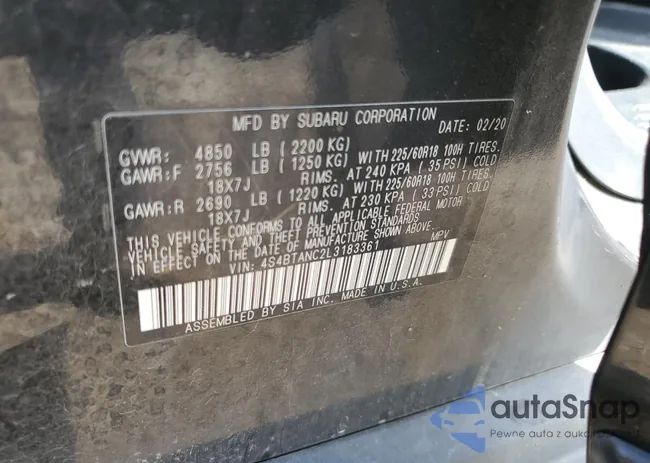 4S4BTANC2L3183361: 83869865