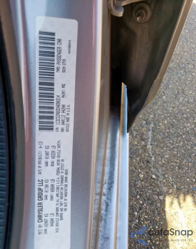 1C3CDZAB3DN690314: 80498945