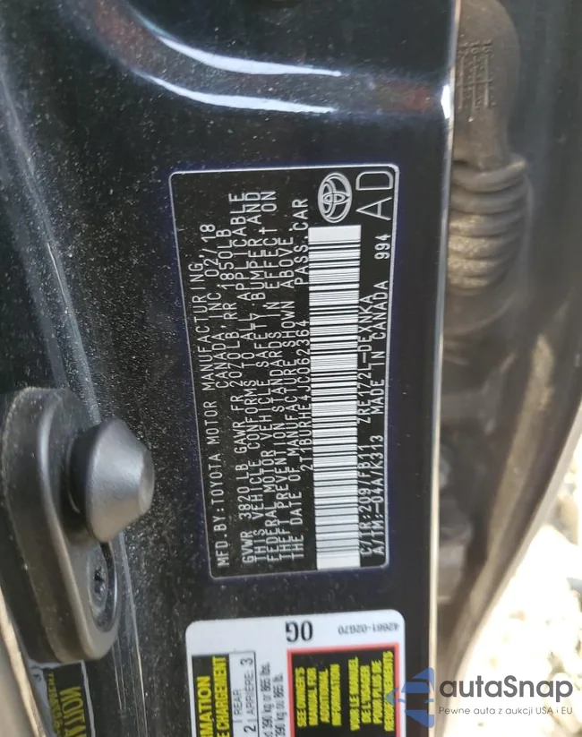 2T1BURHE4JC062364: 80762305