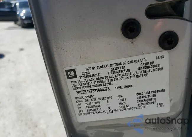 2GCEK19T831405373: 84803375