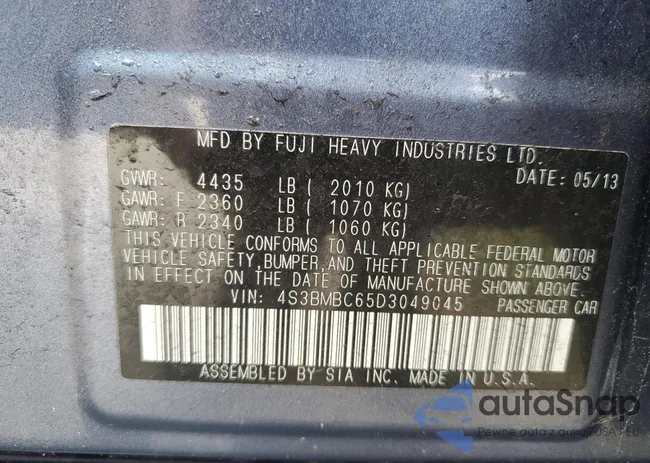 4S3BMBC65D3049045: 80954435