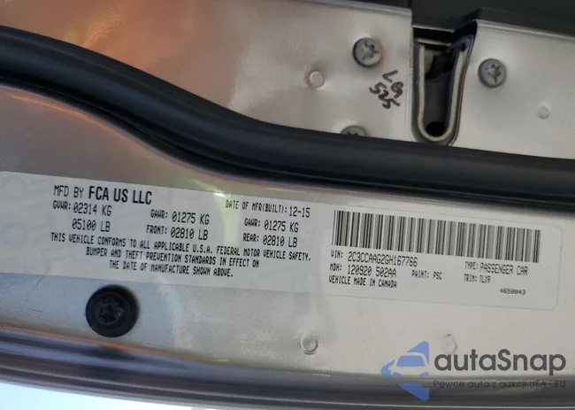 2C3CCAAG2GH167766: 81245565