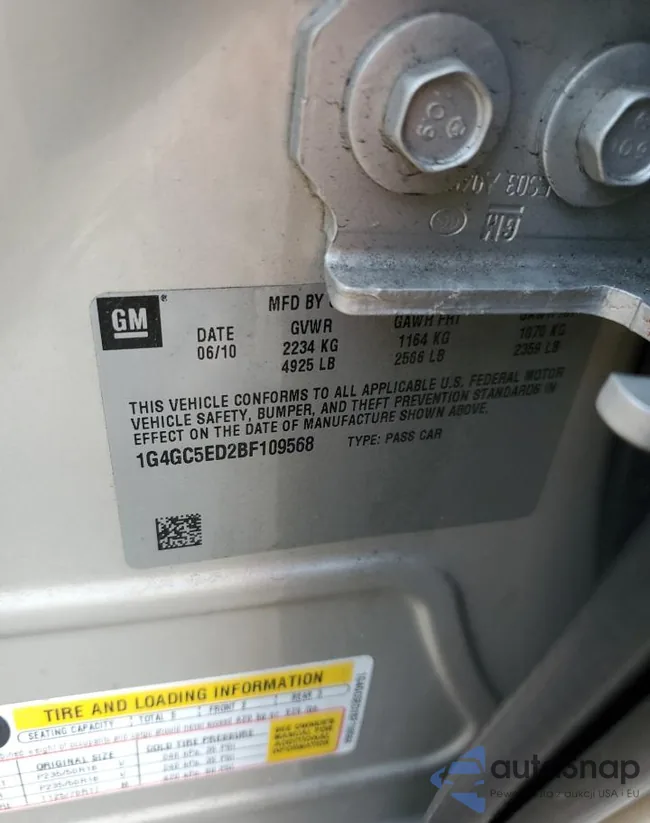 1G4GC5ED2BF109568: 71507835