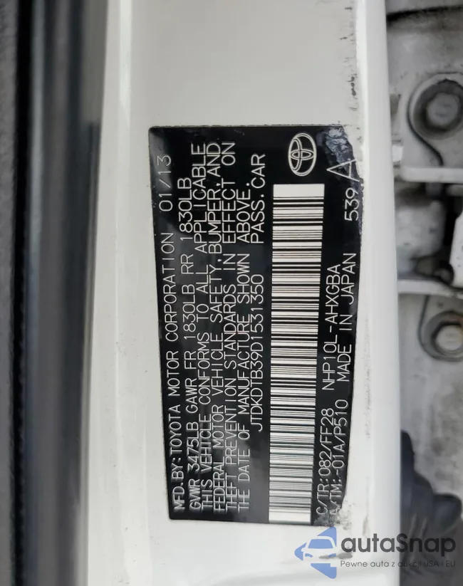 JTDKDTB39D1531350: 81922785