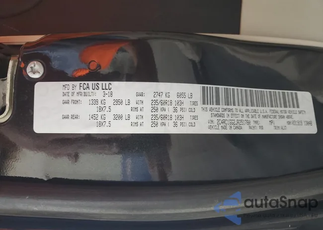 2C4RC1GG2JR251780: 82143715