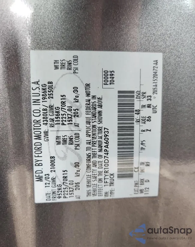 1FTYR10D74PA60937: 81663255