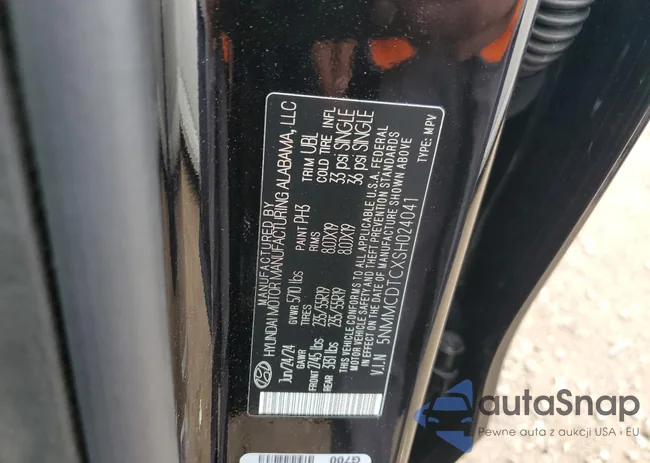 5NMMCDTCXSH024041: 81503415