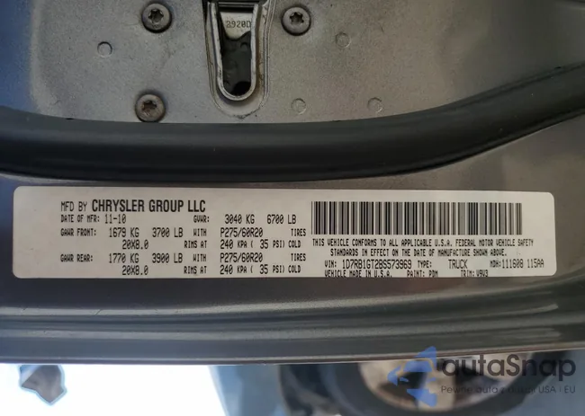 1D7RB1GT2BS573969: 80687565