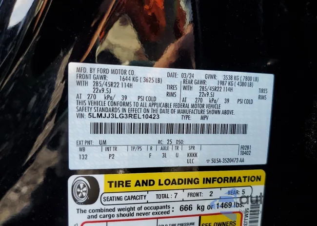 5LMJJ3LG3REL10423: 84262745