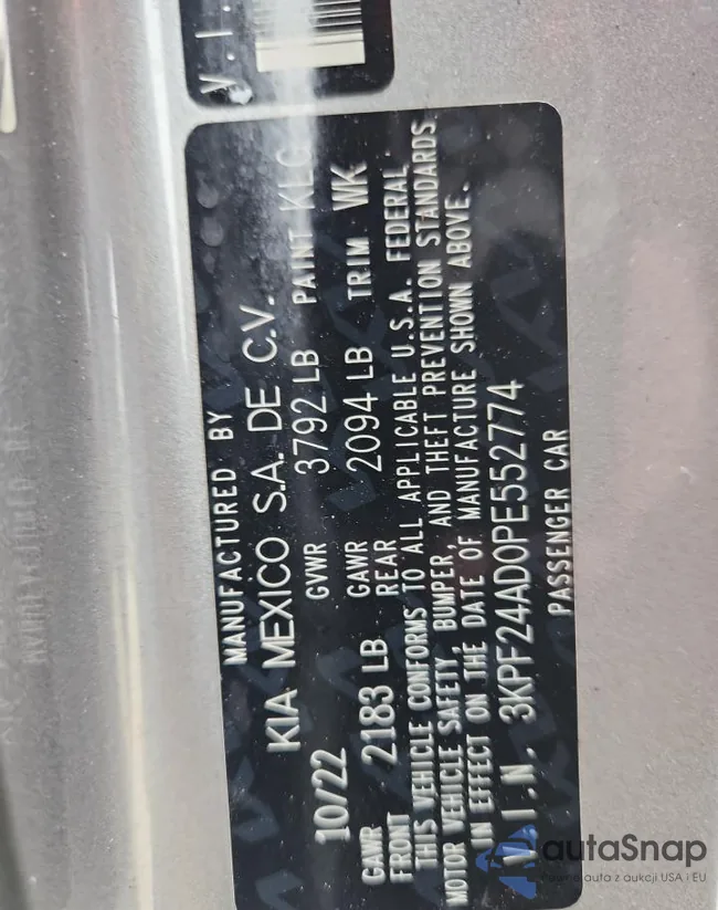 3KPF24AD0PE552774: 71769945