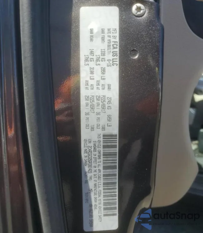 2C4RDGCG5GR381423: 83757035