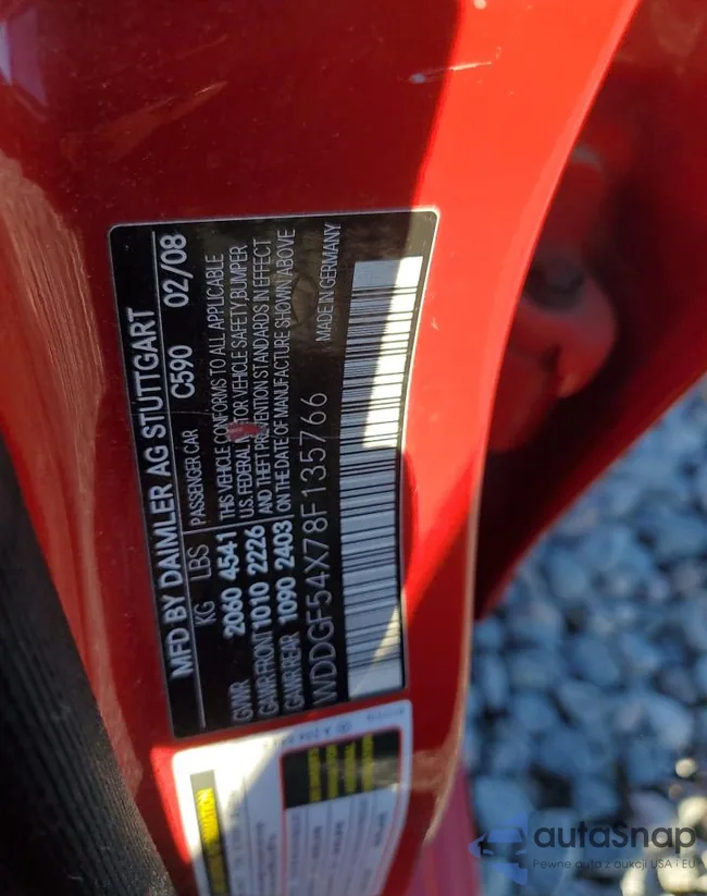 WDDGF54X78F135766: 81842835