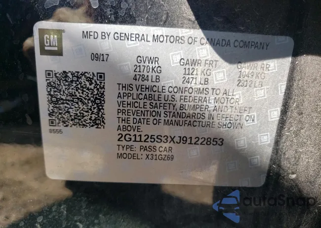 2G1125S3XJ9122853: 80683075